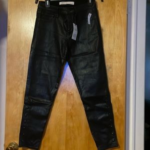 NWT Gap faux leather denim jeans size 29
